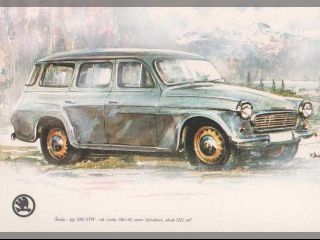 !Kresby vozů Škoda - V.Bidlo